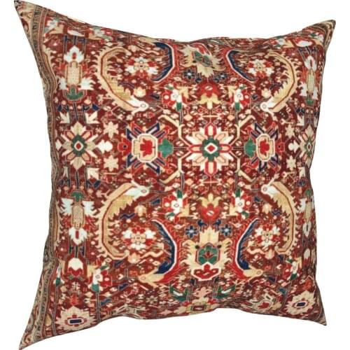 Antique Persian Heriz Rug Pillowcase Printed Fabric Cushion Cover Decoration Pillow Case Cover Home Dropshipping 45X45cm
