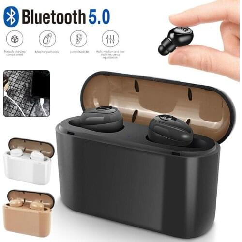 High Quality X8S Bluetooth 5.0 Earbuds TWS Wireless Earphones with 2200 mAh Charger Box Mic Bass Stereo Bluetooth Earphones
