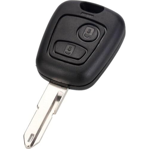 Car Key Case Fob 2 Buttons Blade Automobile Remote Key Cover Shell Kit Accessories Replacement For Peugeot 106 206 306 406