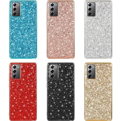 For Samsung Galaxy Note 20 Ultra Case Luxury Hard PC Shining Glitter Slim Protective Back Cover case for samsung note20 20ultra