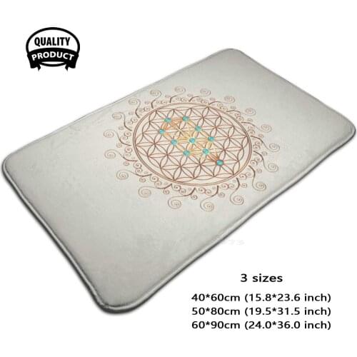 Flower Of Life Tree Of Life Sephiroth Sacred Geometry Soft Foot Pad Room Goods Rug Carpet Tree Of Life Sephiroth Flower Of Life