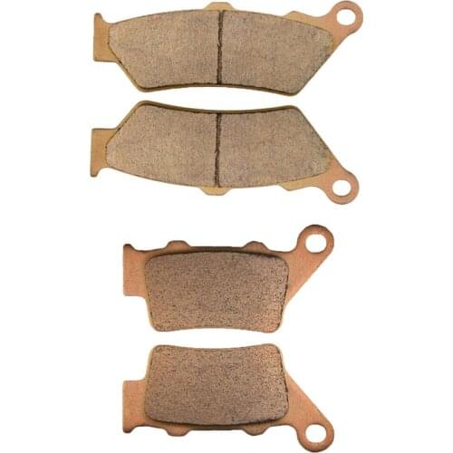 Motorcycle Parts Front & Rear Brake Pads Kit For YAMAHA XT660R 2004-2010 APRILIA Pegaso 650 Trial 2006-08 Copper Based Sintered