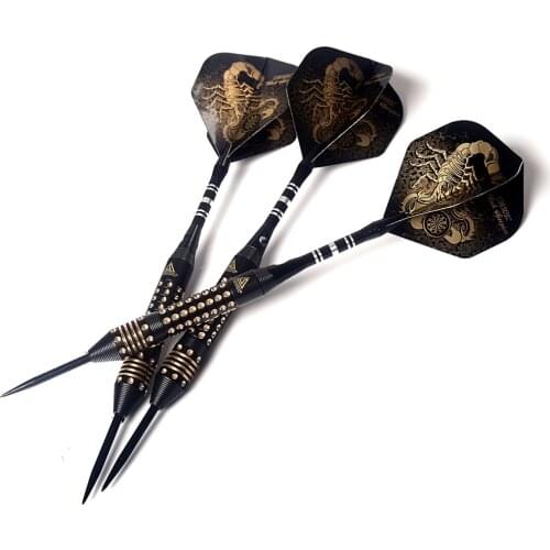 CUESOUL Black Scorpion 24 gram Steel Tip Darts Set