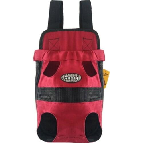 Red Canvas Pet Dog Cat Carrier Bag Four Legs Out Free Shippping By CPAM Bag for Dog