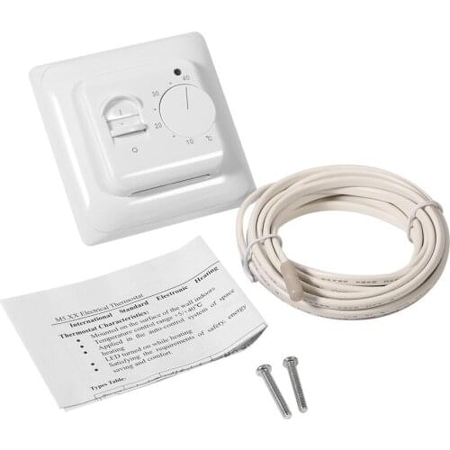 Room Floor Mechanical Manual Heating Thermostat Air Condition Temperature Control Switch 230V AC For Auto-Control System