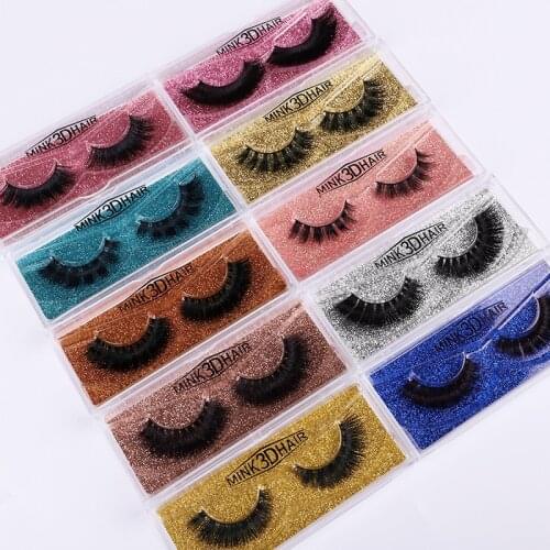 Reusable handmade mink fake lashes thick natural long mink 3D hair false eyelashes extensions curly soft 600pairs/lot DHL Free