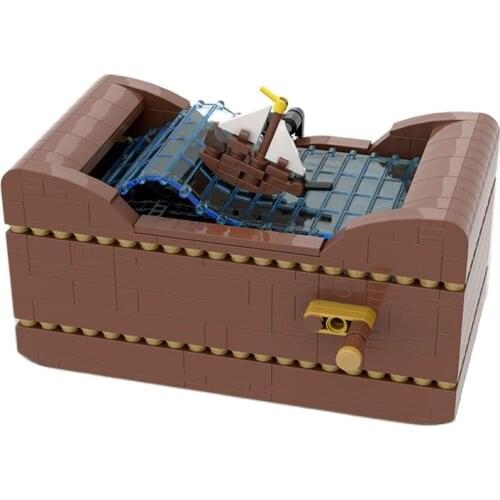 59860 Ship At Sea Street View Models Decoration Building Blocks Assemble Bricks Bulk Model Childrens Toys Gifts