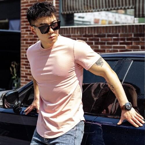 New summer popular short sleeve T-shirt loose exercise fitness running training short sleeve solid color casual sportswear