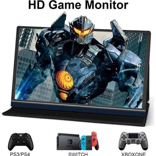 Portable Monitor 15.6 Inch FHD 1920x1080 IPS Screen HDR Gaming Computer Display for Laptop PC MAC Phone X