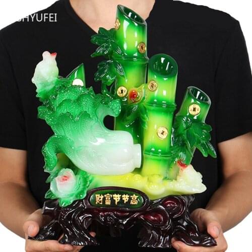 Feng Shui Resin Sculpture Decoration Home Wine Cabinet Lucky Fortune Ornaments Study Bogu Frame Auspicious Decor Accessories