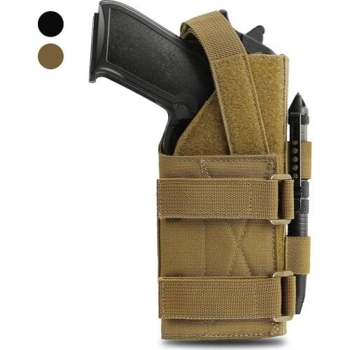 1000D Tactical Molle Gun Holster for Right Hand Shooters Pistol Holster Pouch for Handgun Beretta Revolver Glock 1911 17 92 96