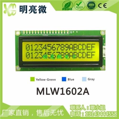 LCD1602A 16X2 Character Lattice Screen Module LCD Module Parallel Port Display Screen 5V 1602A