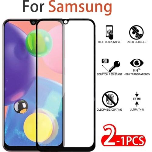 1-2PCS Screen Film Glass For Samsung Galaxy 40 30S Glass Screen Protection on for Samsung A20S 30 Premium HD Protective Glass