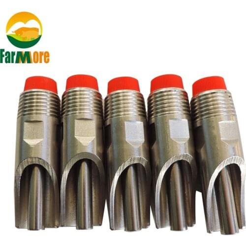 1PCS Anti-splash Pig Automatic Water Nipple Drinker Duck Mouth Type Water Feeder Stainless Steel