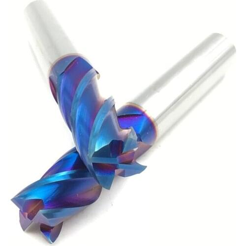 1pc End Mill HRC65 1mm 2mm 3mm 4mm 5mm 6mm 8mm 10mm 12mm 4Flute Solid Carbide Flat Mill Router Bits cnc Milling Machine Tool