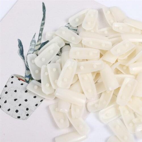 100Pcs Ultrathin Round/Square Acrylic Oval Full Cover False Nails Natural Nail Tips Manicure Fashionable Rrubber Fake Nails