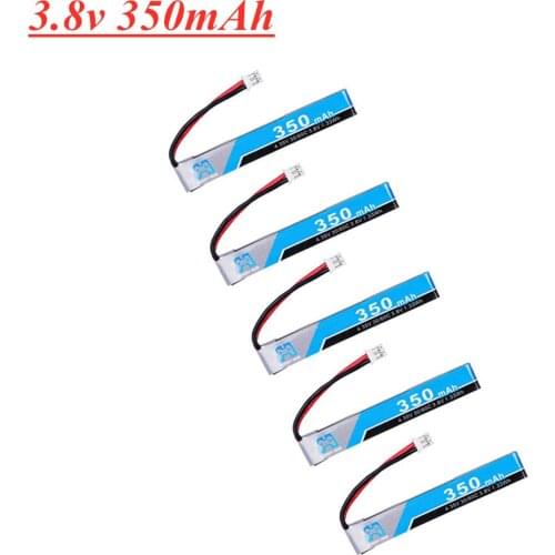 5pcs 1S 3.8V 350mAh HV 4.35V 30C Lipo Battery PH2.0 Plug for Whoop RC FPV Racing Cine Whoop Drone