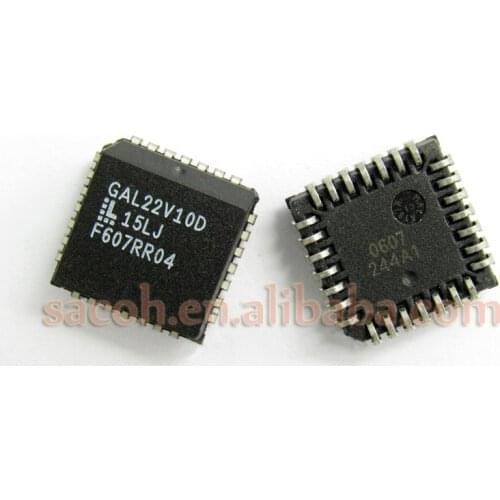 5PCS/lot New OriginaI GAL22V10D-15LJ GAL22V10D-15LJI or GAL22V10D-15QJ GAL22V10D-15 PLCC-28 PLD Generic Array Logic