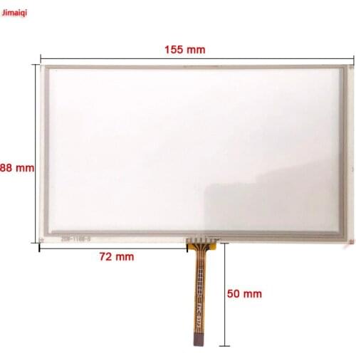 6.2" 4Wire 155*88mm Resistive Touch Screen Panel Digitizer for ZCR-1166-5 -- FPC-0373