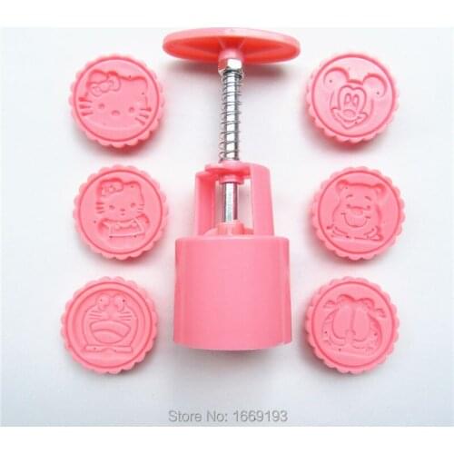 6 Pieces Of Moon Cake Mold Sets kitchen Craft Cakes Cookies Decorating Tools,Direct Selling
