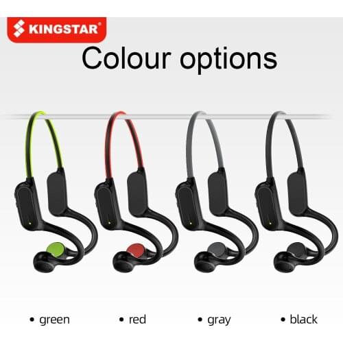 KINGSTAR Open Ear Bluetooth Earphones Waterproof Sport Headset Wireless Headphone Stereo Air Bone Conduction For Cycling Running