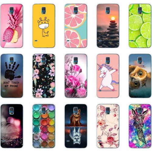 Cover For Samsung Galaxy S5 silicon Case phone Cover For Samsung S5 mini soft tpu Case Capa For Samsung S5 i9600 SM-G900F bag