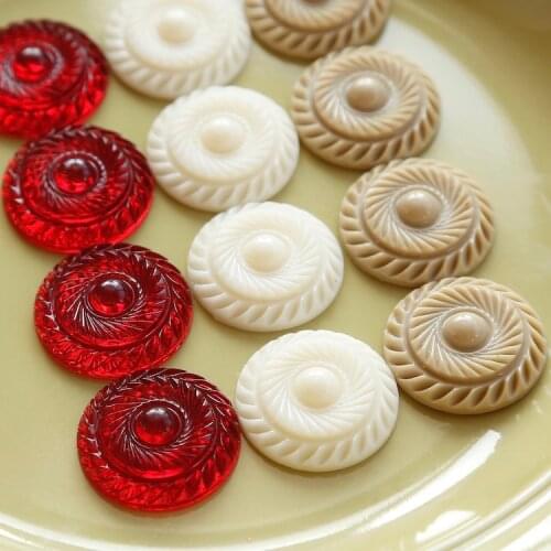 Delicacy Carving of Retro Vintage Small Exaggeration Ear Stud Adhesive Patch Handmade Earrings DIY Resin Accessories