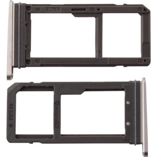 Sim card holder Micro Sd White for Galaxy S7 G930F replacement