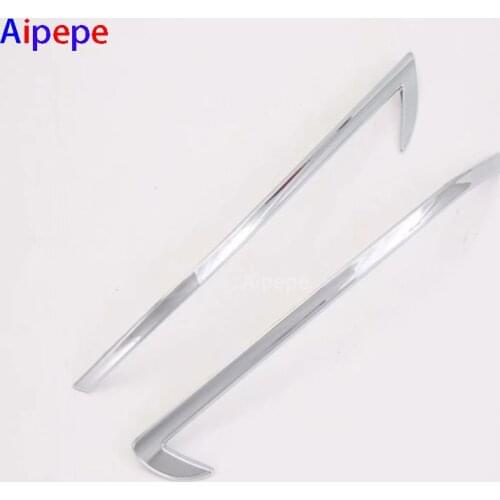 For Audi A6 C8 2019 2020 Chrome Rear Tail Light Taillight Lamp Cover Trim Eyebrow Eyelid Bezel Garnish Molding Car Styling