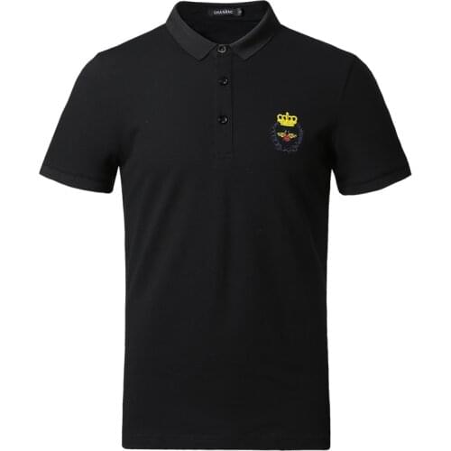 2020 High Embroidered Novelty Bee striped Crown Polo Shirts Shirt Hip Hop Skateboard Cotton Polos Top Tee #L51