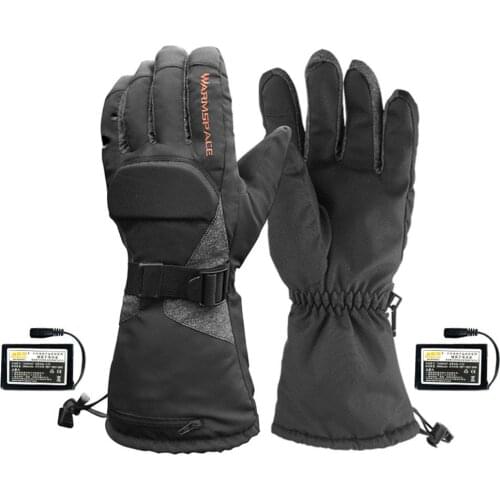 Motorcycle Electrocar Scooter Heated Gloves Windproof 3.7V/ 3600mAh Lithium Battery Winter Cycling Warm Heating Gloves Dropship