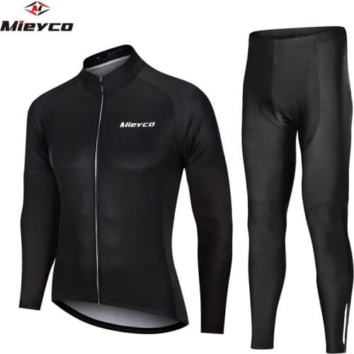 Men Cycling Set Top Quality Mountain Bicycle Bicicleta Clothing Long Slevess BMX Jersey Ciclismo Breathable MTB Bike Racing Suit