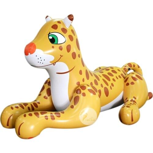 Outdoor Advertising Promotion Inflatable Cartoon Cheetah PVC Inflatable Leopard