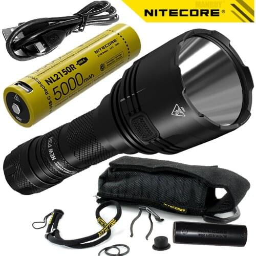 Nitecore NewP30 Torch +NL2150R 5000mAh 21700 USB Rechargeable Battery 1000LM CREE LED Flashlight Waterproof Lamp Camping Hunting