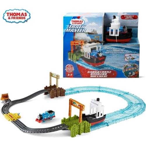 Original Thomas and Friends Track Master Train Toys for Boys Electric Ocean Thomas Kids Toys for Children Boat Sea Set Adventure