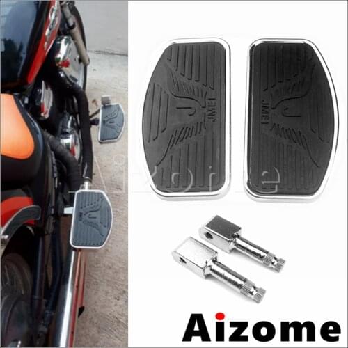 Universal Motorcycle Foot Rest Footboard for Harley Honda Suzuki Yamaha Driver Foot Rest Pad Rear Passenger Foot Peg Foot Board