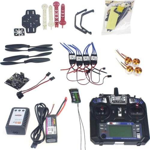 Full Kit RC Drone Quadrocopter 4-axle Aircraft Kit F330 MultiCopter Frame KK XCOPTER V2.9 Flight Control Flysky FS-i6