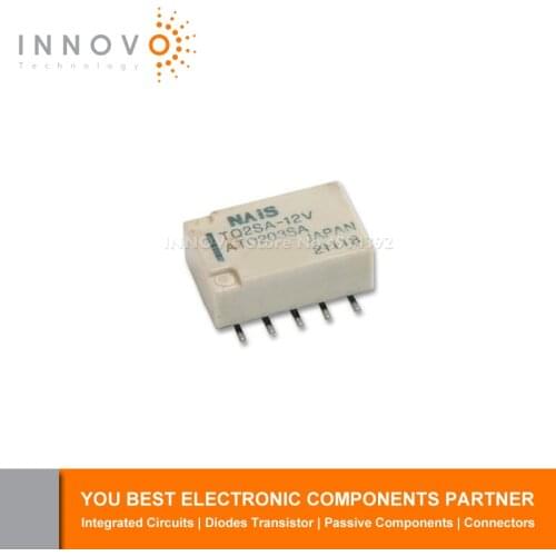 2pcs/lot 5pcs/lot TQ2SA-12V Signal Relay 12VDC DPDT 2A TQ Series SMD Non Latching Free shipping New original