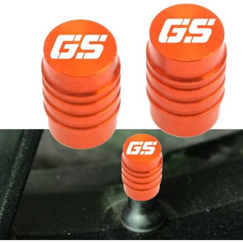 With Logo GS Motorcycle CNC Aluminum Accessorie Wheel Tire Valve Stem Caps CNC Airtight Covers For BMW R1250GS F850GS F800GS
