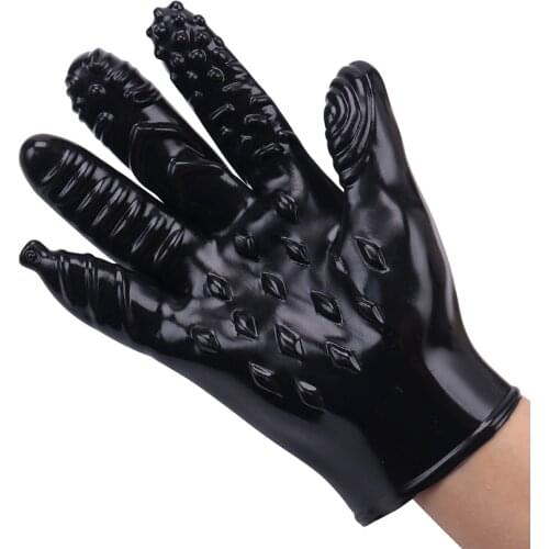 Sex Massage Gloves for Female Massage Tool Soft Flirting Women Masturbation Men Ribbed Teasing Sex Toys for Couple Adult Product