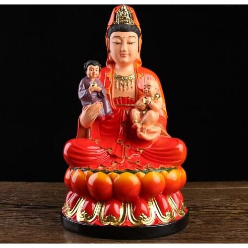 30CM Asia HOME family shrine Effective Buddhism bless family safe health good luck SONG ZI Guan yin Buddha statue