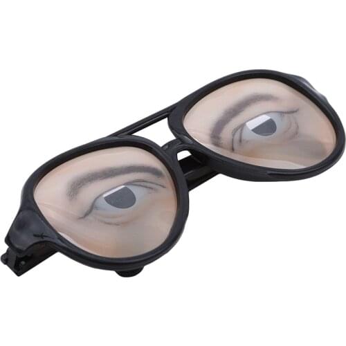2/3d Performance Props Men And Women Funny Glasses Christmas April Fools Day Whole Person Toys Plastic