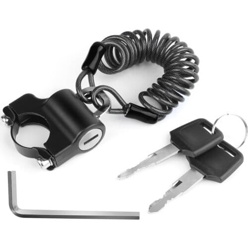 Bicycle helmet lock mountain bike cable lock portable dustproof helmet wire rope lock outdoor bicycle bicycle entertainment