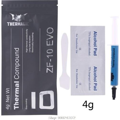 ZF-10 Thermal Compound Conductive 10.8W/M k Grease Paste Silicone Plaster Heat Sink for CPU GPU Chipset Cooling D03 20 Dropship