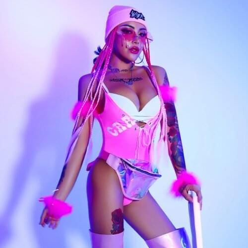 Gogo Dancer Costume Women Rave Bodysuit Pole Dance Set Festival Clothing Stage Costume Cosplay Costumes Sexy Dance Outfit DL8029