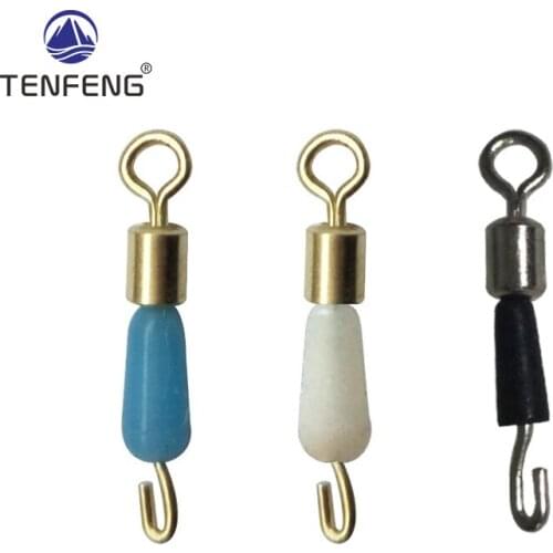 1000pcs / lot Silica Gel Fishing lure Rolling Swivel Hook Linker Connector Link Drop Shipping Tackle Fishing Accessories Pesca