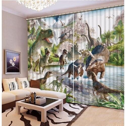 3D Curtain Luxury Blackout Window Curtain Living Room kids Bedroom Drapes Cortinas animal curtains for kids room