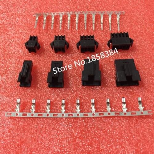 Free shipping 10pcs/SM2.54 Connector Mortise lock Spacing:2.54MM Housing+Terminal 2P/3P/4P/5P/6P/7P/8P