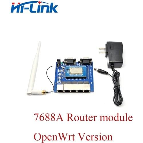 Free Shipment Hi-Link Wifi Router module MT7688AN Chipset HLK-7688A Test kit Openwrt Router module