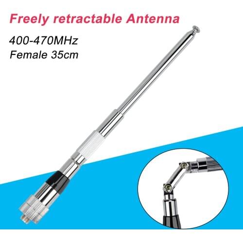 Walkie-talkie Gain Rod free retractable antenna radio UHF 400-470MHz SMA Female Foldable Antenna